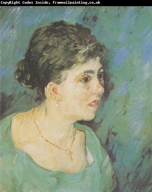 Vincent Van Gogh Portrait of a Lady in Blue